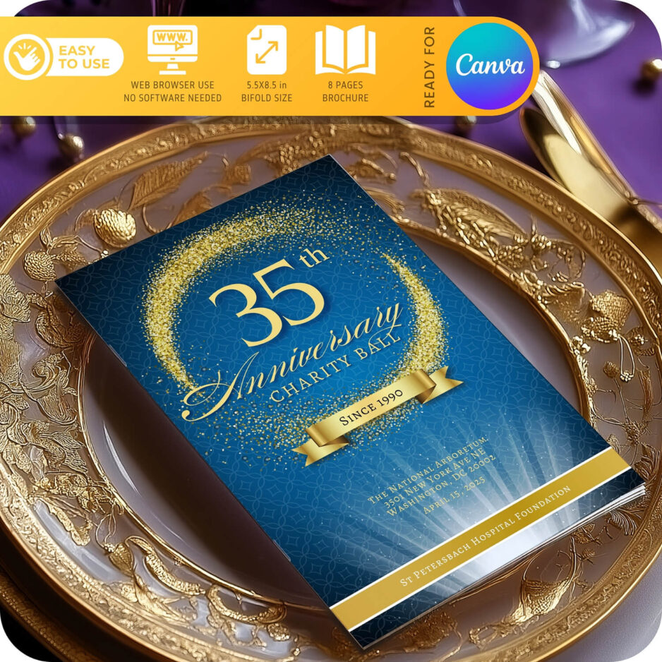 diy anniversary program template