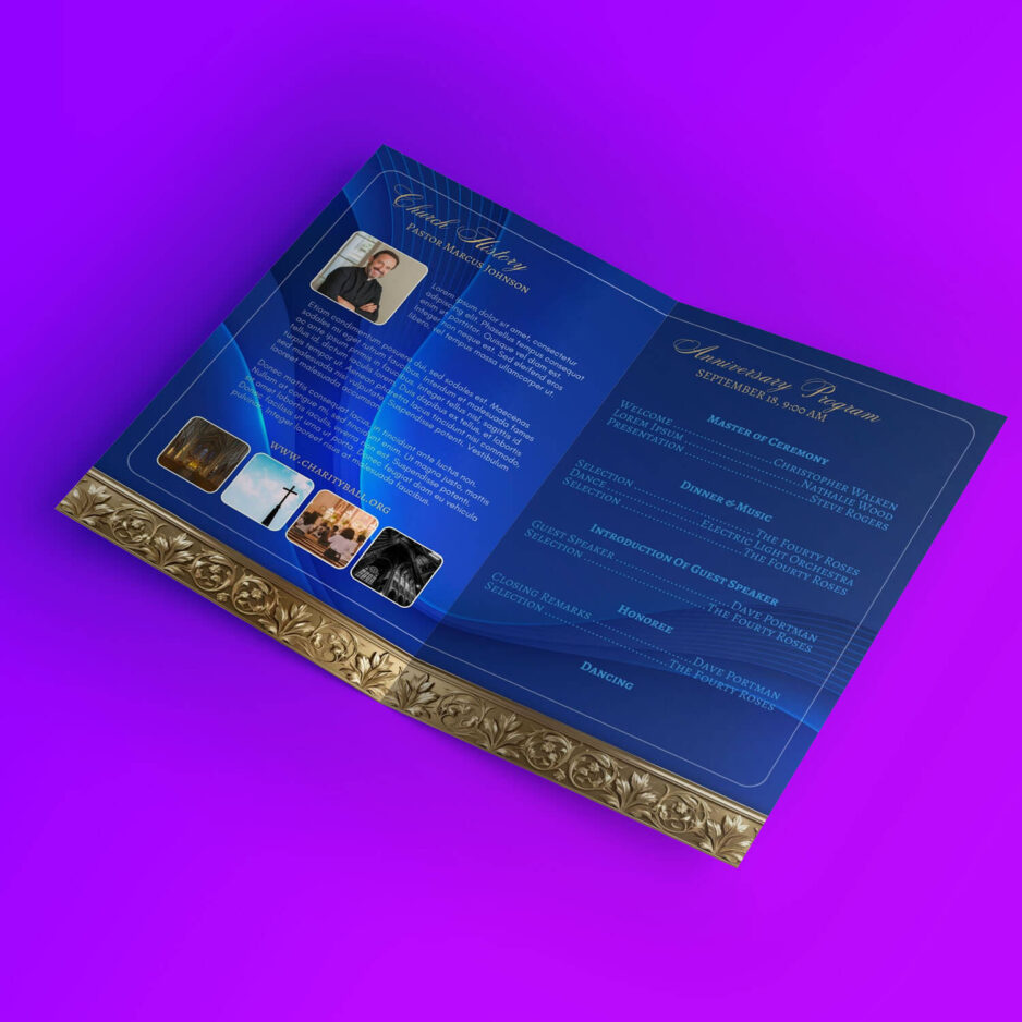 anniversary church program template
