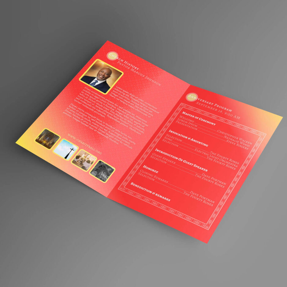 diy church anniversary program template