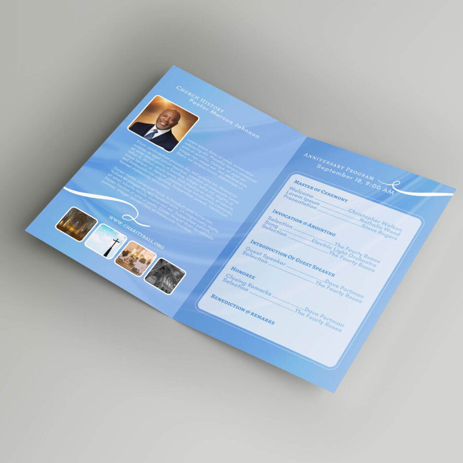 church anniversary program template design