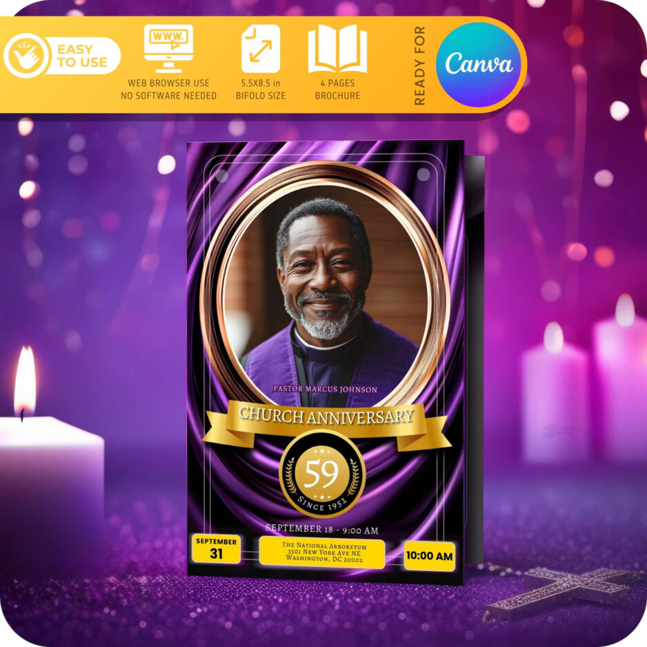 Church anniversary program templates