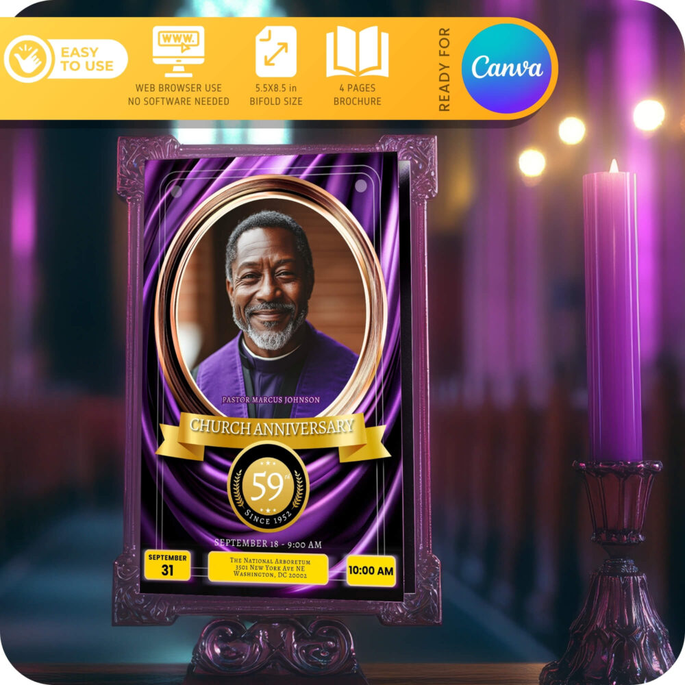 diy Church anniversary program templates