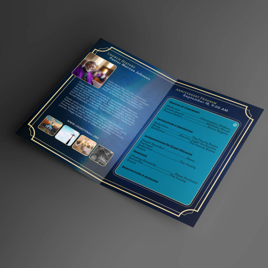 diy Church anniversary program booklet template