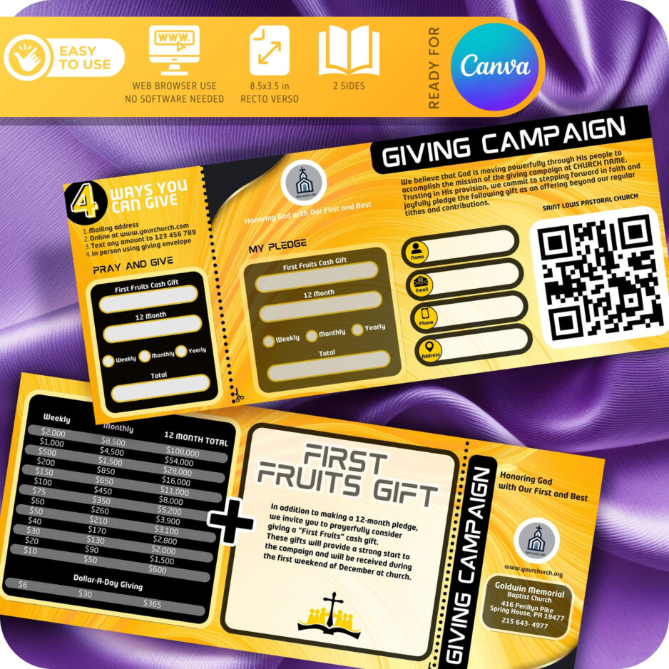 Giving Campaign card Template