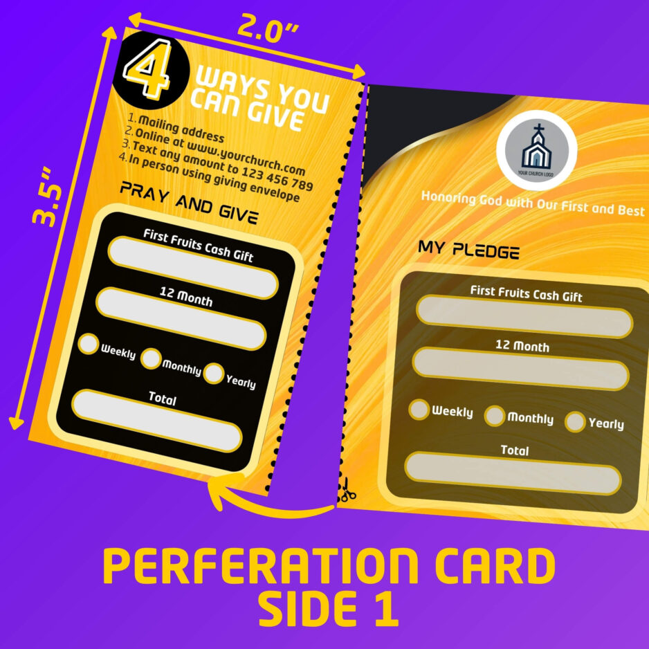 editable Giving Campaign card Template