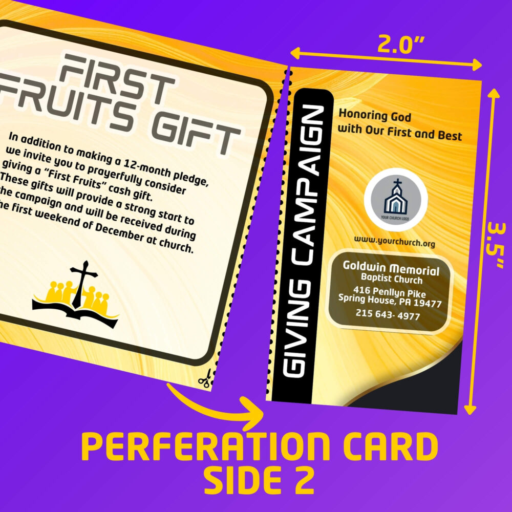 customizable Giving Campaign card Template