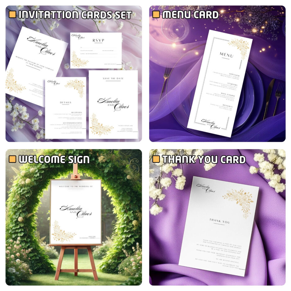 Wedding bundle template