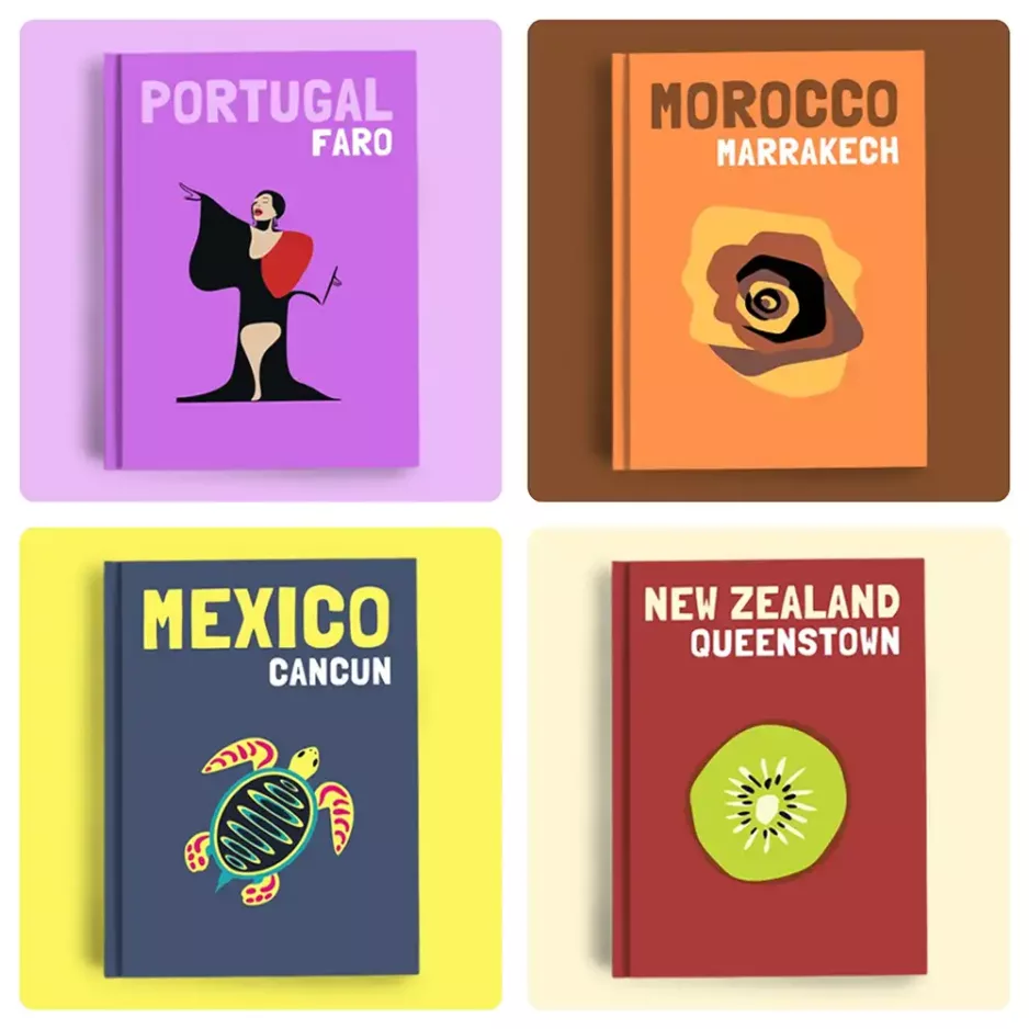 luxury Assouline books travel template