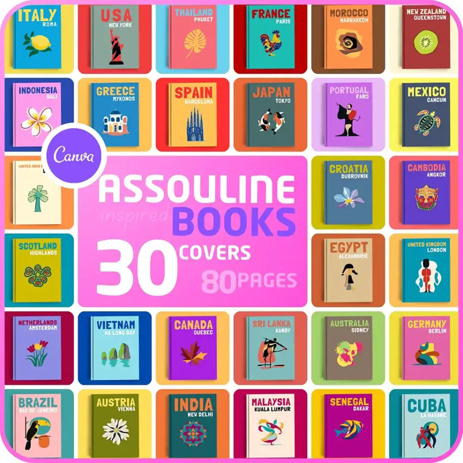 Assouline books travel template
